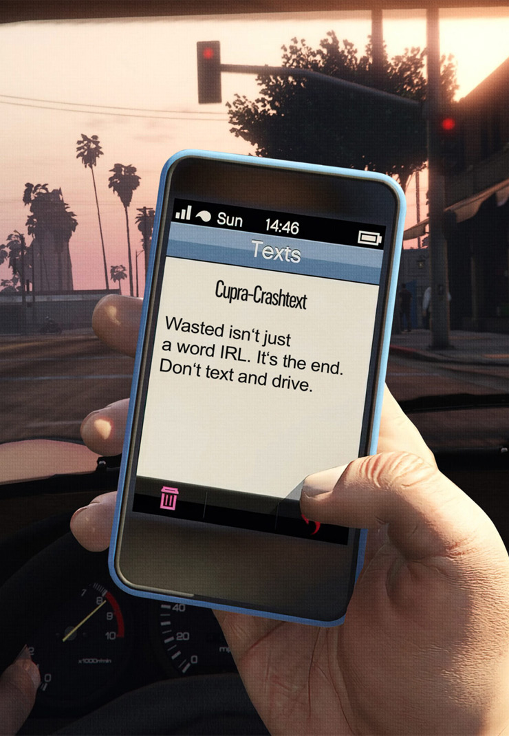 #CrashTextAuto image